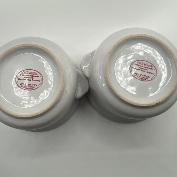 Vintage 1993 Campbell’s Soup Bowls and‎ Campbell's Coffee Mugs. Lot of 4 - Picture 10 of 11